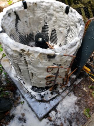 Dirty air conditioning unit
