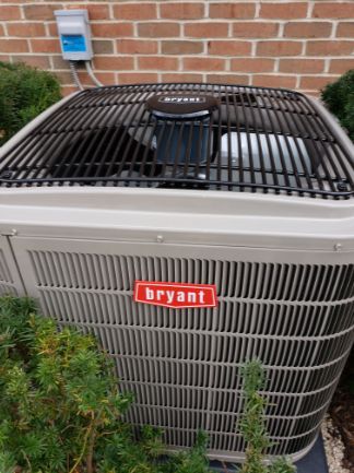 Clean Bryant air conditioning unit